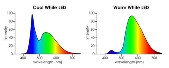 Slide2 cool and warm light spectrum